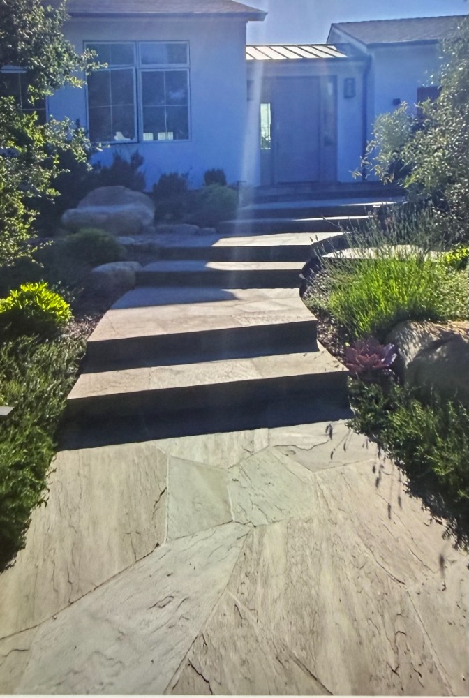 Completed landscaping project