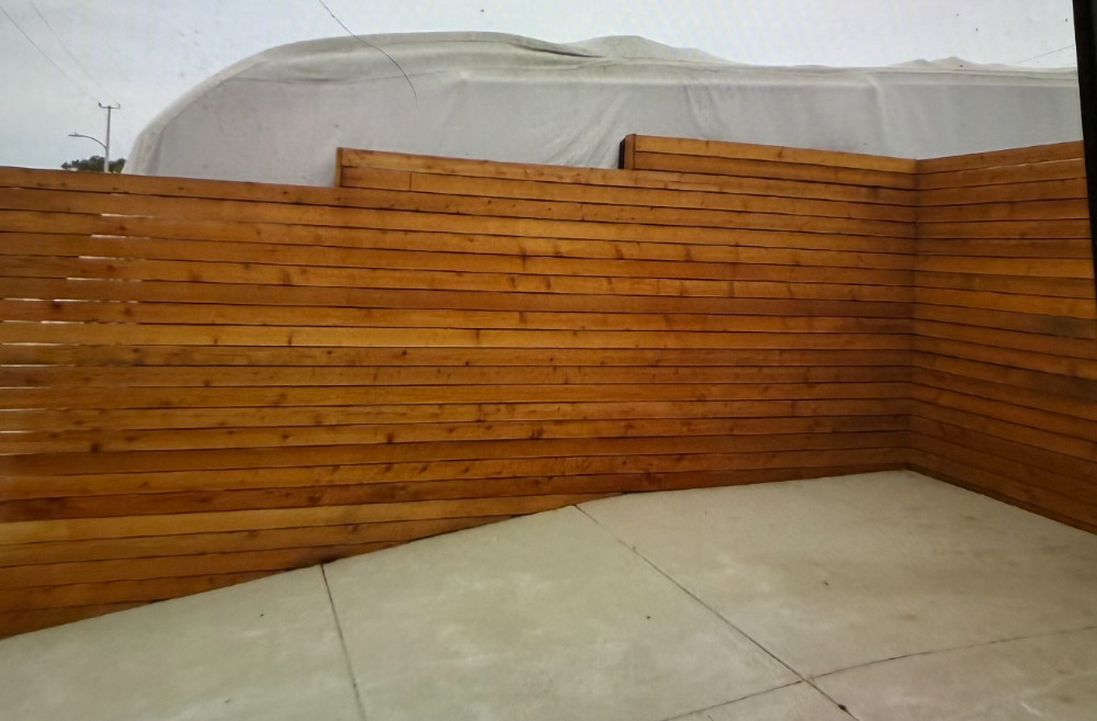 Completed fencing project